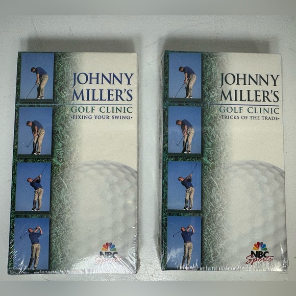 Johnny Miller Other - Johnny Miller's Golf Clinic Media Set - 2 sealed VHS